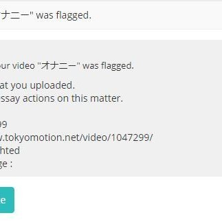 For some reason (maybe because he can't find anywhere to leech angela vids from) he is flagging every video on this website. Have fun with that.